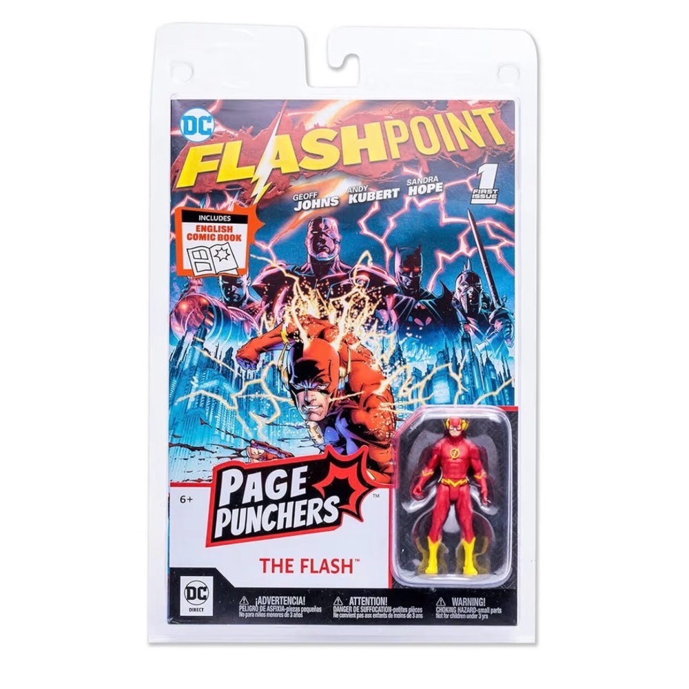 McFarlane DC Page Punchers Comic THE FLASH with 3” Action Figure NEW 1st Issue
